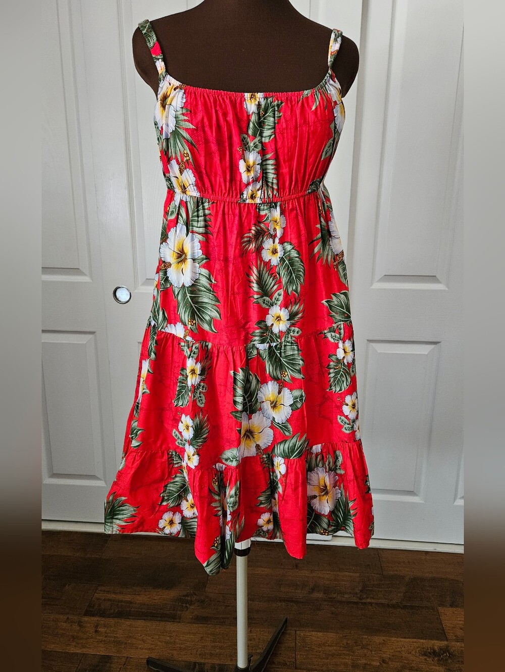 Red Floral Hawaiian Sundress